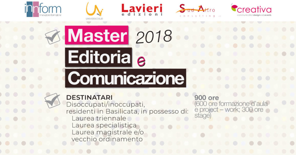 Master in editoria e comunicazione
